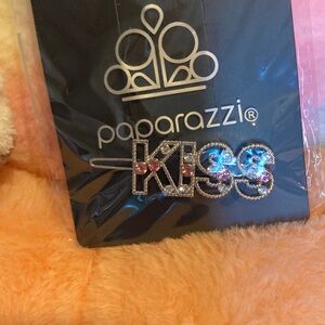 Paparazzi Kids 'Kiss' Hair Clip - Pink Sparkle